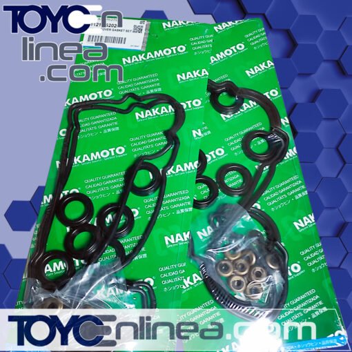 SET EMPACADURA TAPA VALVULA 4RUNNER / PRADO 5VZFE / CAMRY 3VZFE (+ SELLOS 11193-70010 / 90210-05007)  G11213-62020
